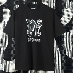 Palm Angels Men's round neck T-shirt with short sleeves